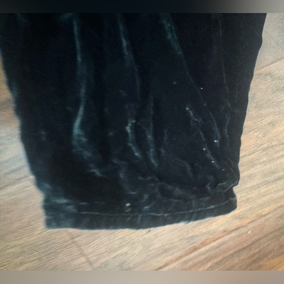 Eileen Fisher Crushed Velvet Pull On Pants High Rise Dressy Festive Small *READ - Picture 3 of 11